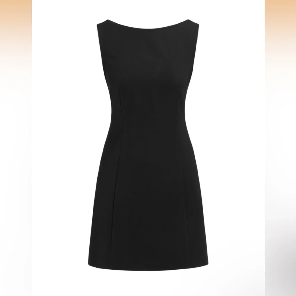 NWT CIDER Boat Neck Solid Mini Dress Size 0X - Picture 1 of 7